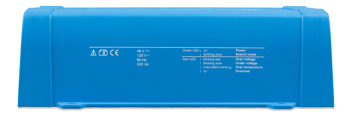 Victron Phoenix Inverter 48/500 120V VE.Direct NEMA 5-15R - side