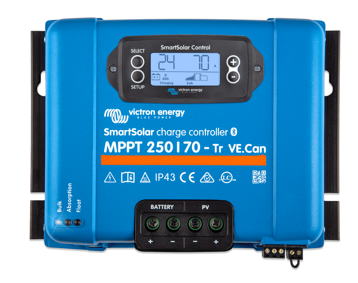 Victron SmartSolar MPPT 250/70-TR VE.Can - top-display