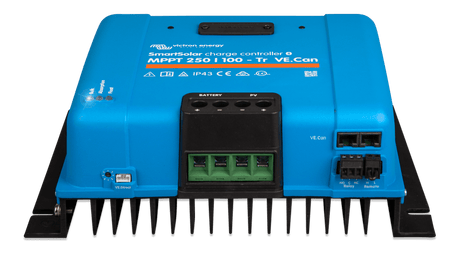 Victron SmartSolar MPPT VE CAN 250V-100A w/VE.CAN Port - front-angle