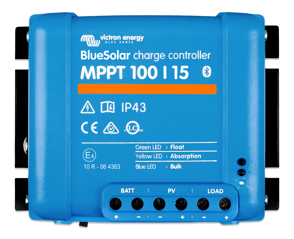 Victron BlueSolar MPPT Charge Controller - 100V - 15AMP - top