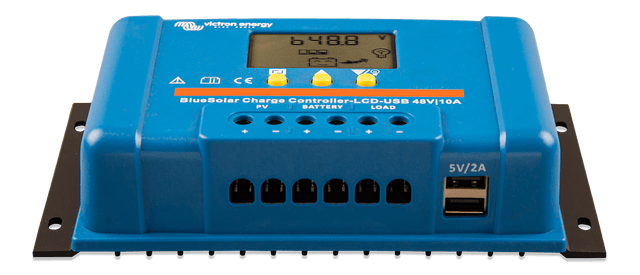 Victron BlueSolar PWM-LCD&USB 48V-30A - front-angle