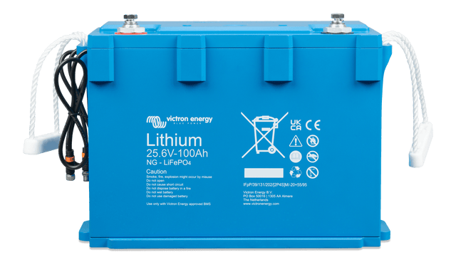 Victron LiFePO4 Battery 25.6V/100Ah NG - front-angle