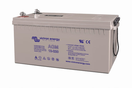 Victron 12V/220Ah Gel Deep Cycle Battery - left