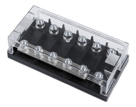 Victron 6-Way Mega Fuse Holder w/Busbar - 250A - left-closed