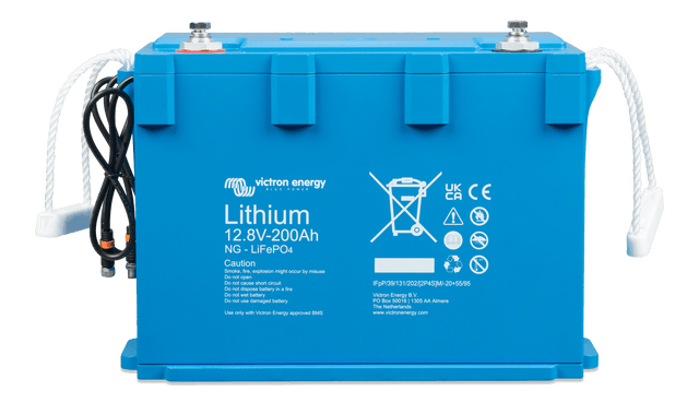 Victron LiFePO4 Battery 12.8V/200Ah NG - front-angle