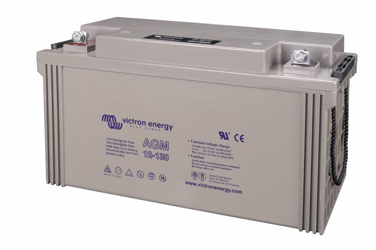 Victron 12V/130Ah Gel Deep Cycle Battery - left