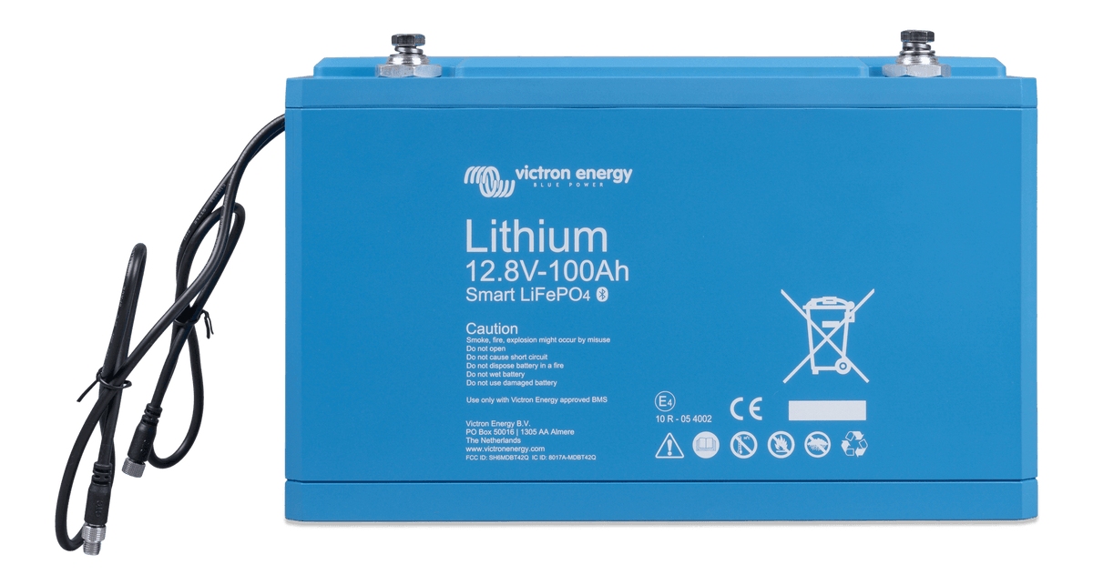 Victron LiFePO4 Battery 12.8V/100Ah Smart - front