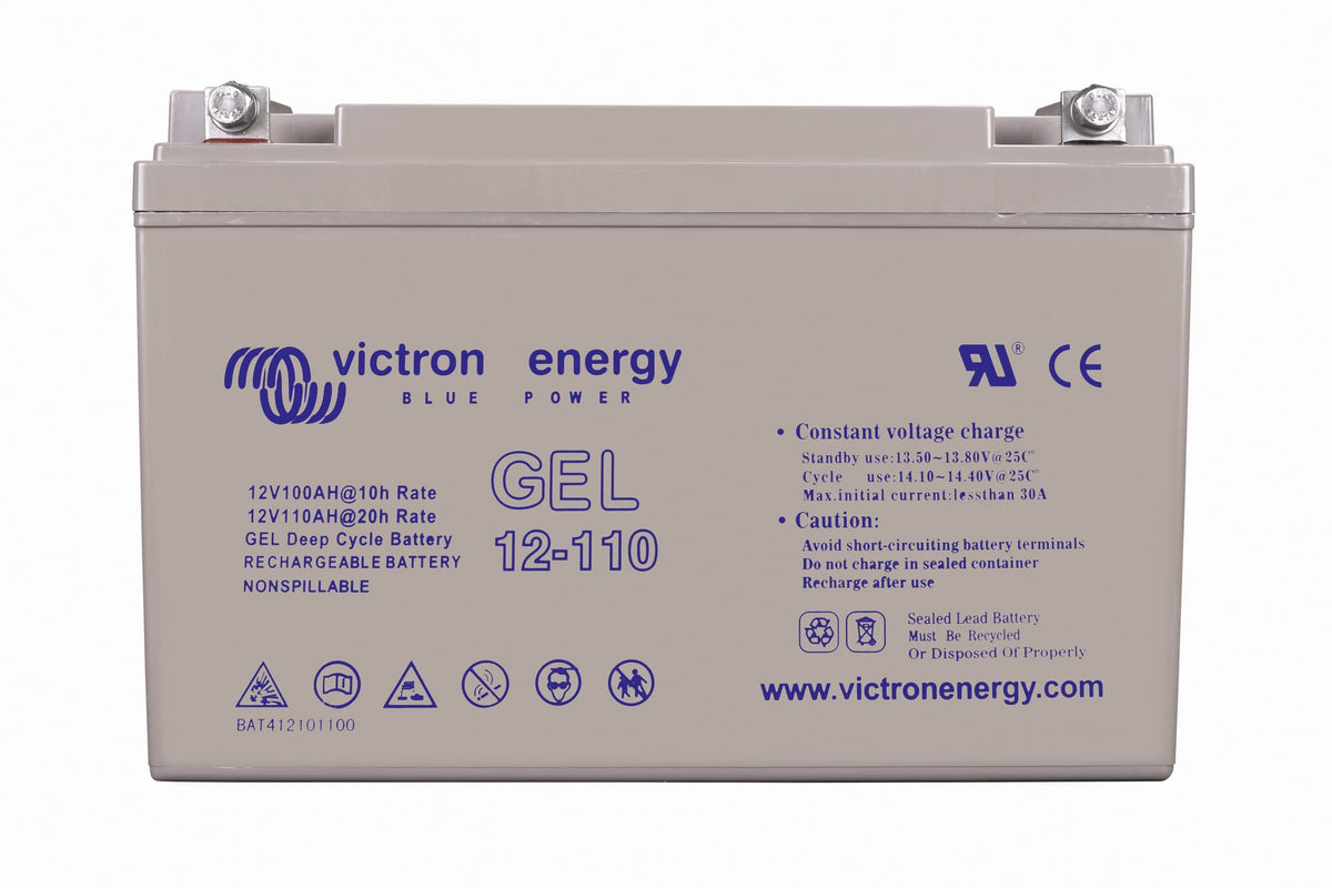 Victron 12V/110Ah Gel Deep Cycle Battery - front
