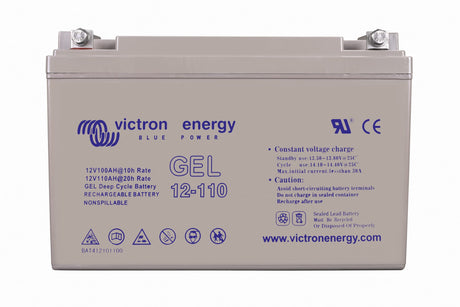 Victron 12V/110Ah Gel Deep Cycle Battery - front