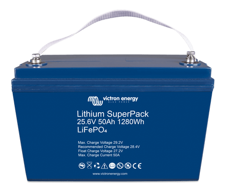 Victron Lithium SuperPack 25.6V/50Ah (M8) - front-angle