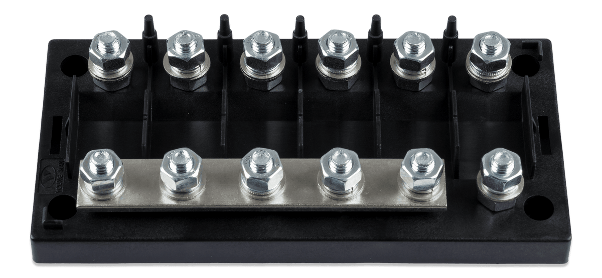 Victron 6-Way Mega Fuse Holder w/Busbar - 250A - front-angle