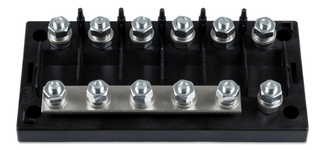 Victron 6-Way Mega Fuse Holder w/Busbar - 250A - front-angle