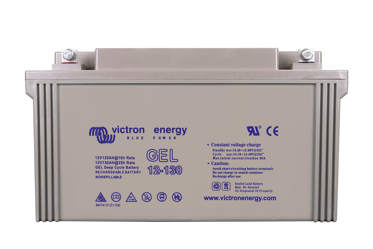 Victron 12V/130Ah Gel Deep Cycle Battery - front