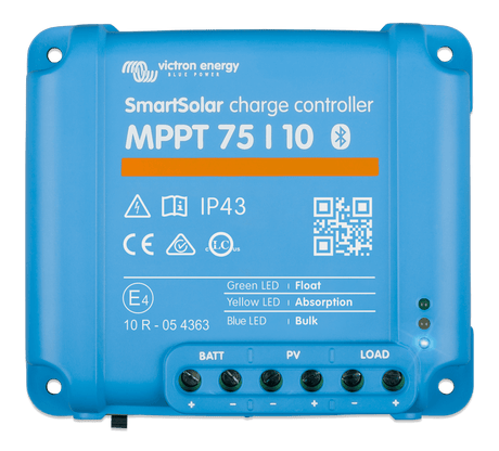 Victron SmartSolar MPPT Charge Controller - 75V - 10AMP - top