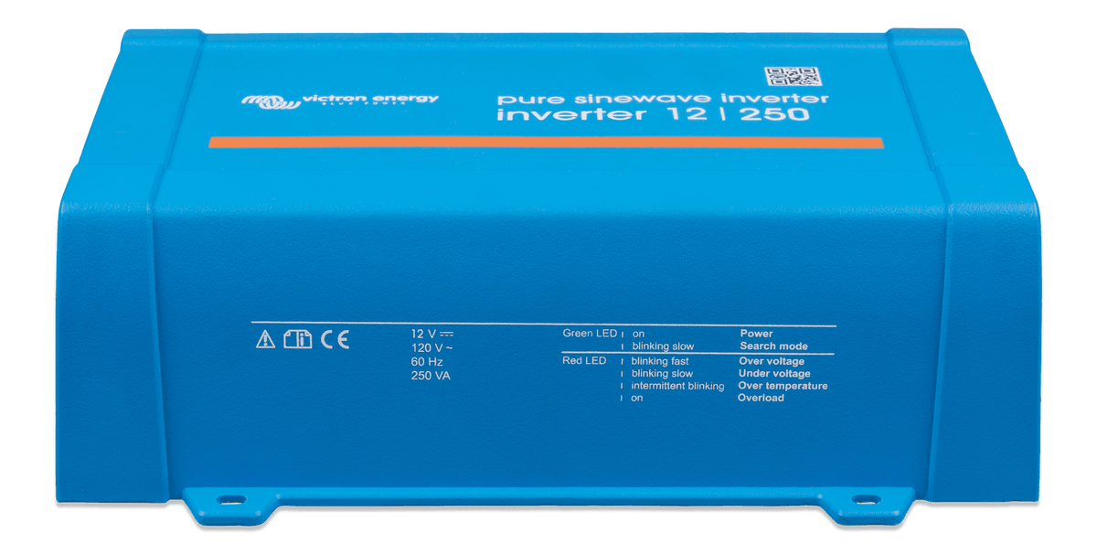 Victron Inverter 12/250 120V VE.Direct NEMA GFCI (UL 458) - sidetop