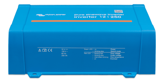 Victron Inverter 12/250 120V VE.Direct NEMA GFCI (UL 458) - sidetop