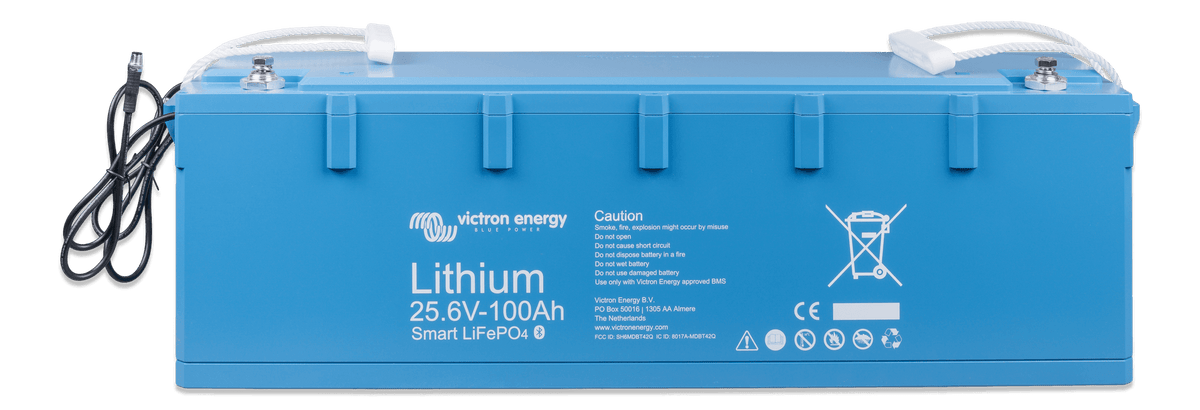 Victron LiFePO4 Battery 25.6V/100Ah Smart - front-top