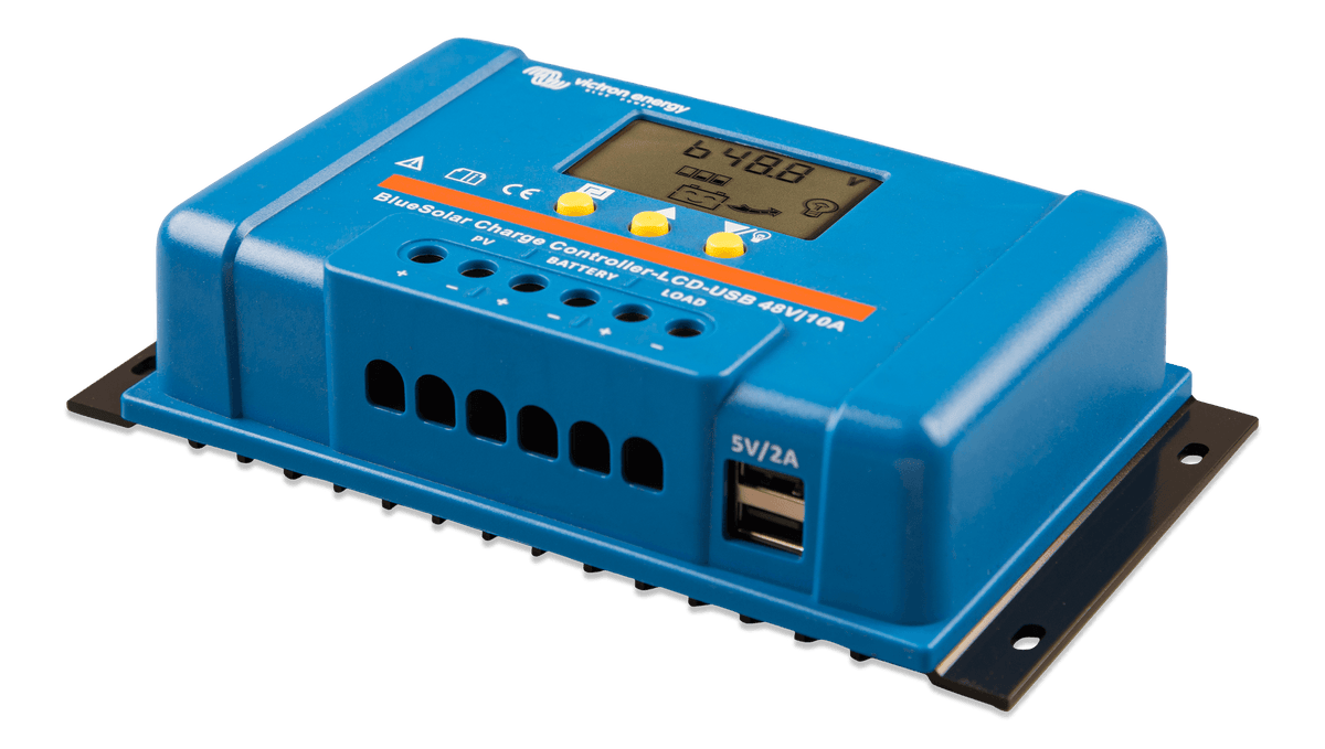 Victron BlueSolar PWM-LCD&USB 48V-10A - left