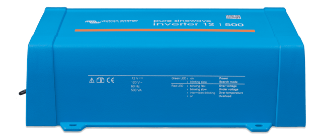 Victron Inverter 12/500 120V VE.Direct NEMA GFCI (UL 458) - sidetop