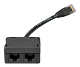 Victron RJ45-splitter 1xRJ45 male/15cm cable/2xRJ45 female - front-angle