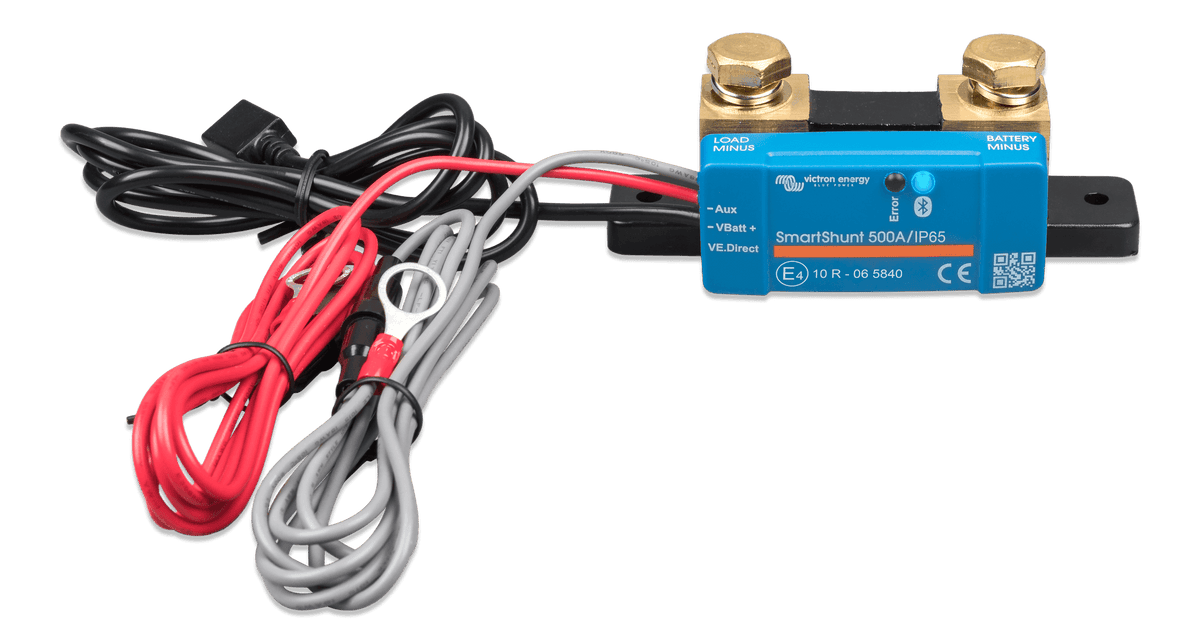 Victron SmartShunt 500A/50MV IP65 Bluetooth Battery Monitor - front-angle