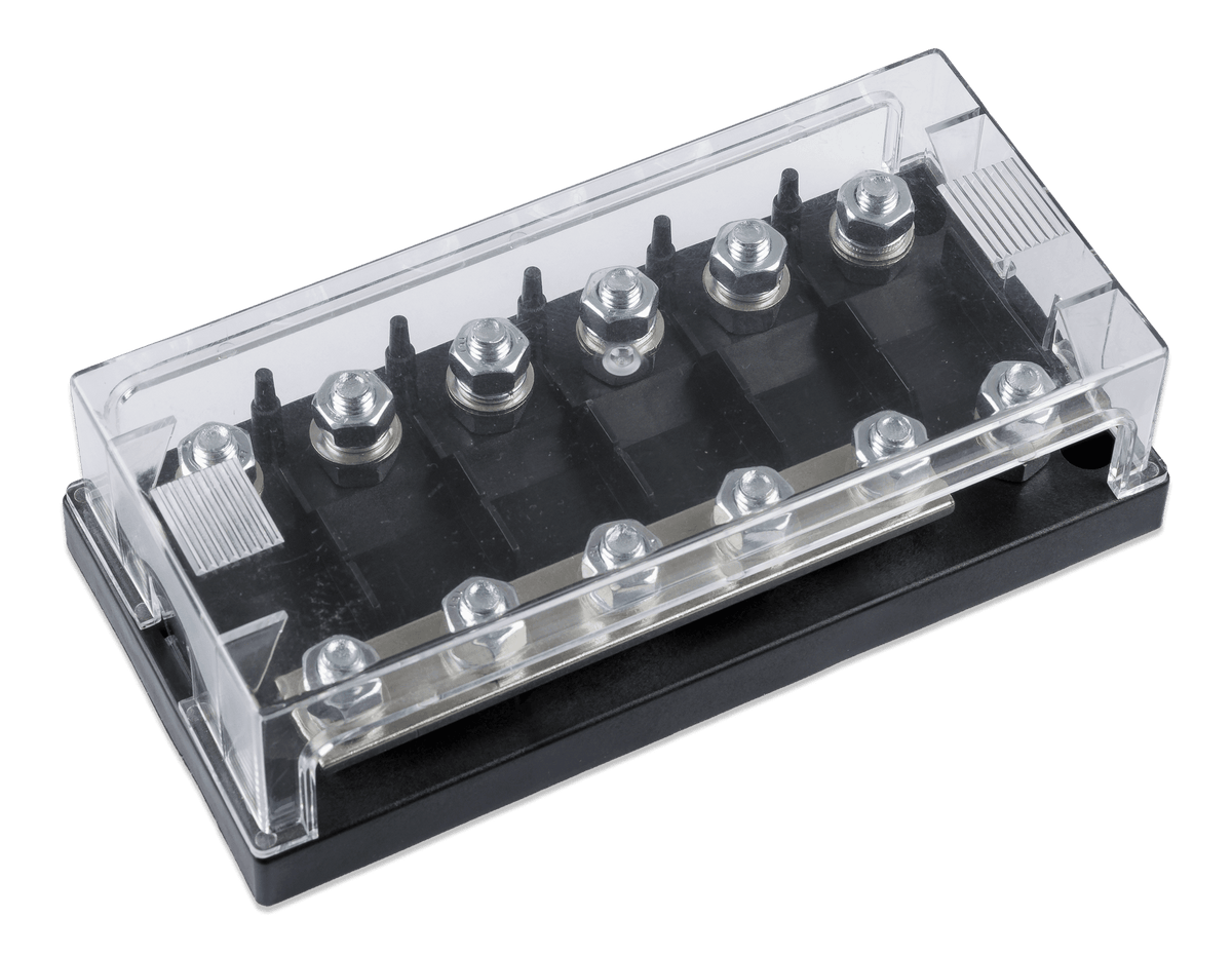 Victron 6-Way Mega Fuse Holder w/Busbar - 250A - right-closed
