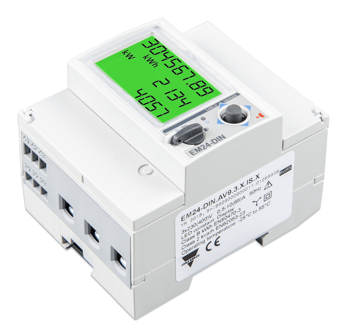 Victron Energy Meter EM24 - 3 phase - max 65A/phase Ethernet - right