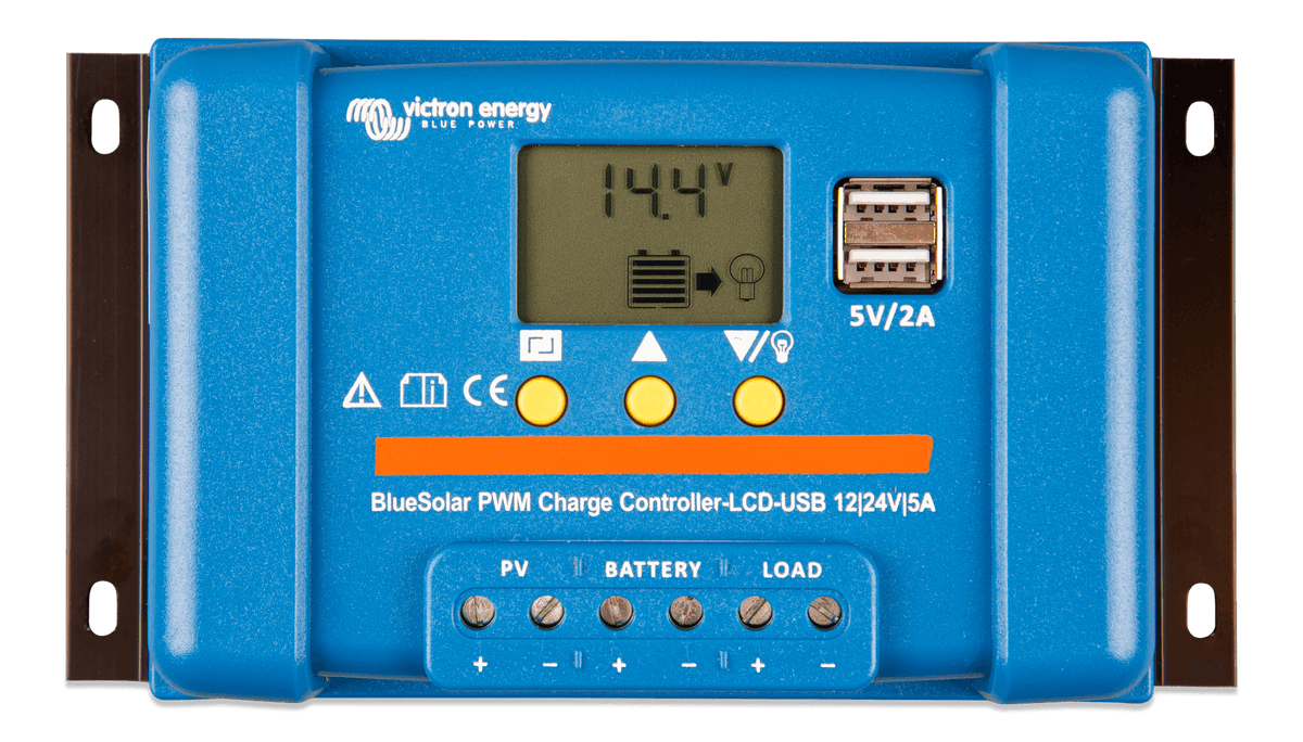 Victron BlueSolar PWM-LCD&USB 12/24V-5A - top