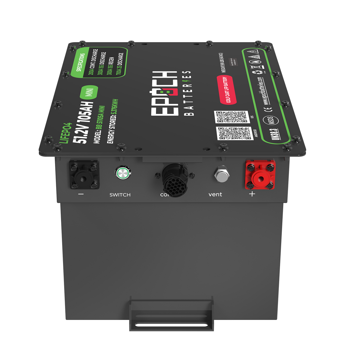 48V 105Ah MINI Golf Cart Battery Complete Kit - Lithium (LiFePO4) — image 5