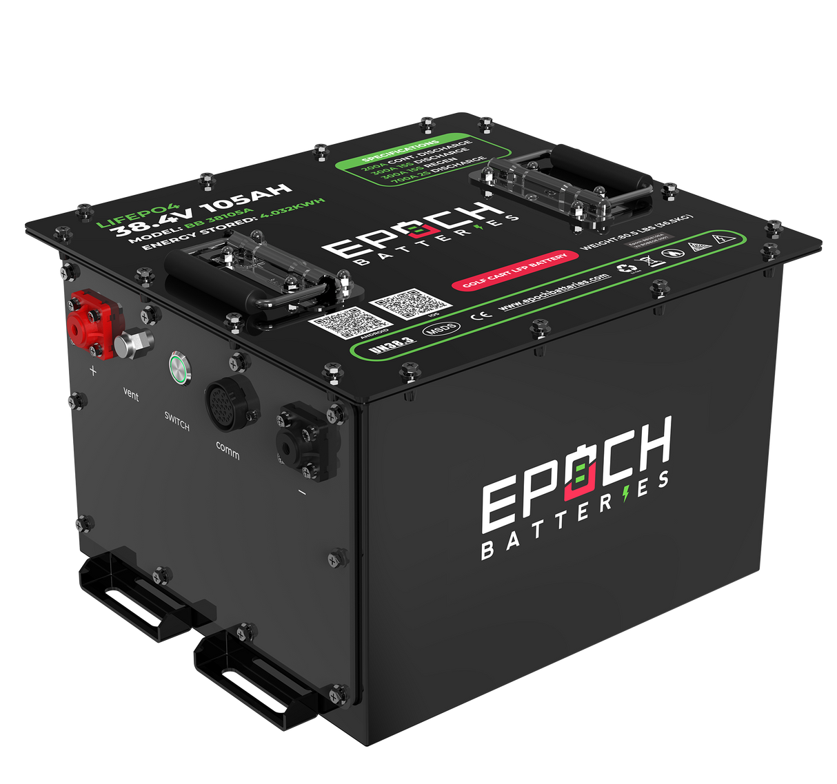 36V 105Ah Golf Cart Battery Complete Kit - Lithium (LiFePO4) — image 6