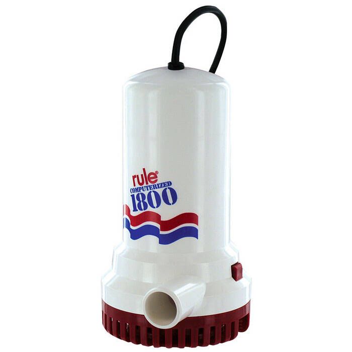 Rule 1800GPH Sump/Utility Pump w/24' 110vac Cord