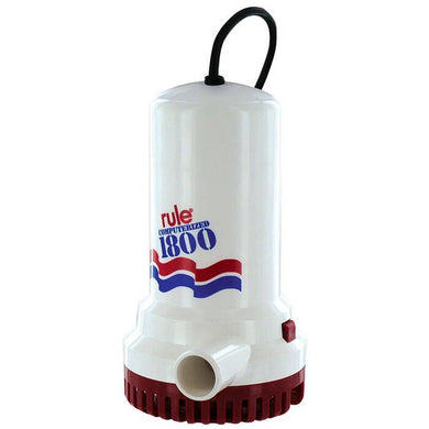 Rule 1800GPH Sump/Utility Pump w/24' 110vac Cord