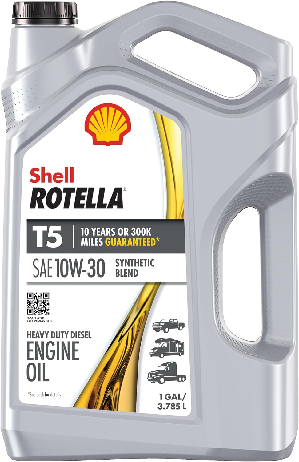 Shell Rotella T5 Synthetic Blend 10W-30 Diesel Engine Oil