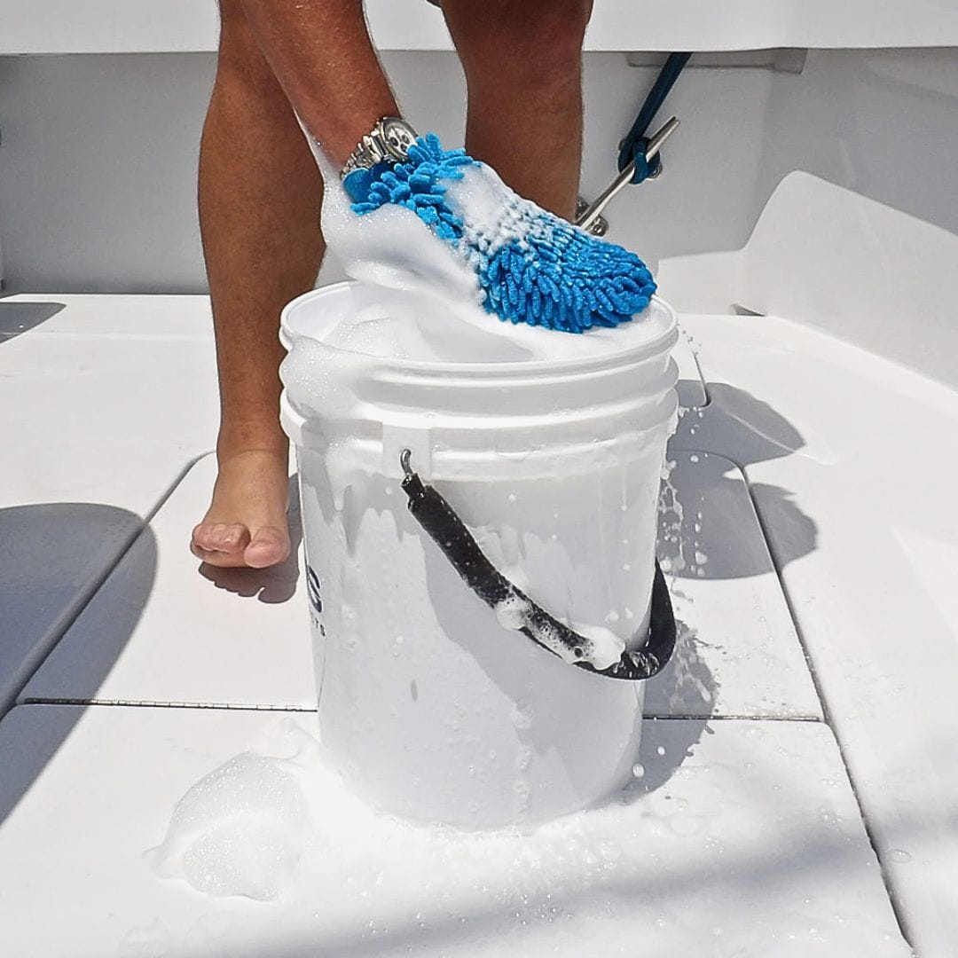 Soapy microfiber wash mitt