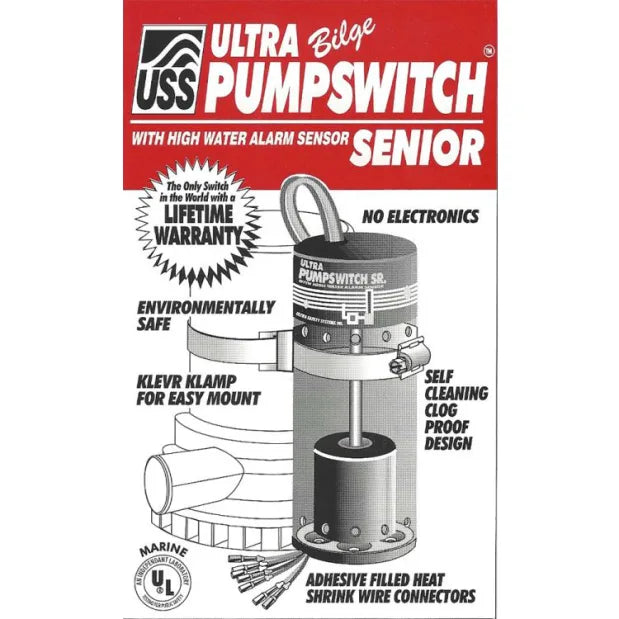 Ultra Bilge Pump Senior switch with high water alarm sensor