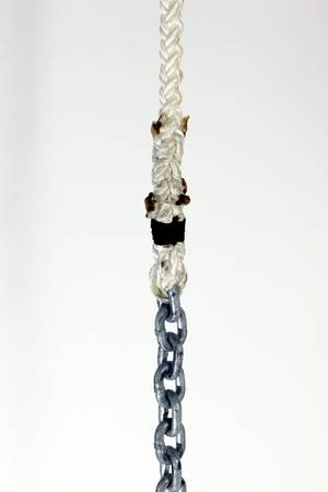 G4 Chain spliced to Yale Plaited Nylon Anchor Line