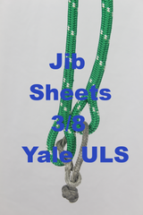 Jib Sheets 3/8"- Yale ULS Spliced with soft shackle