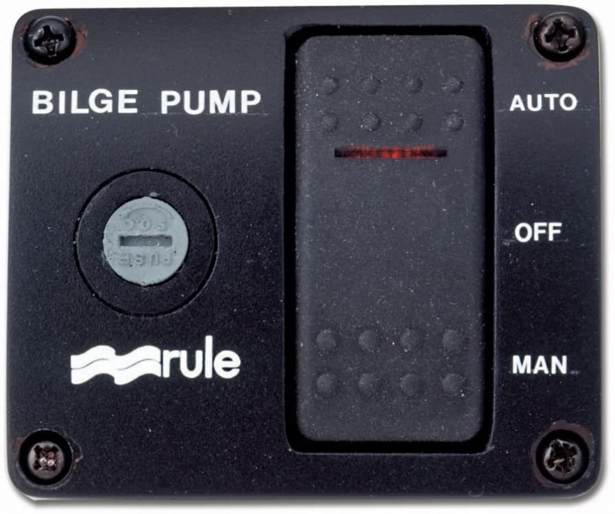 Rule Deluxe 3-Way Lighted Rocker Panel Switch